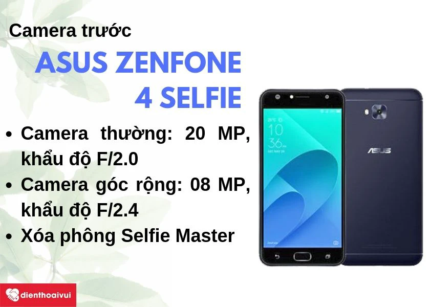 Asus Zenfone 4 Selfie: Bộ đôi camera đẳng cấp với công nghệ xóa phông từ phần mềm Selfie Master