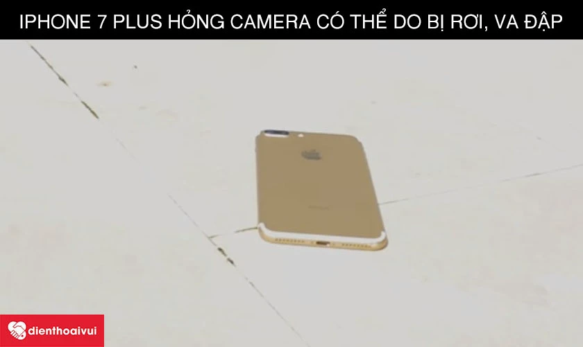 Camera iPhone bị hỏng do điện thoại rơi vỡ