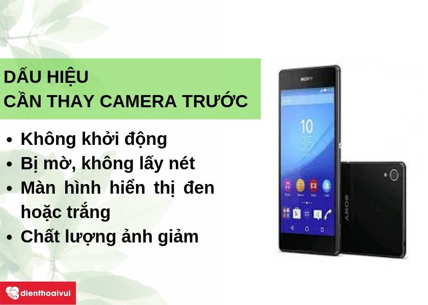 Dấu hiệu cần thay camera trước