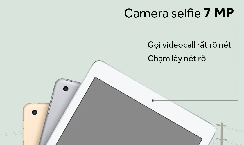 iPad Pro 10.5 sở hữu camera trước 7MP, chống rung quang học