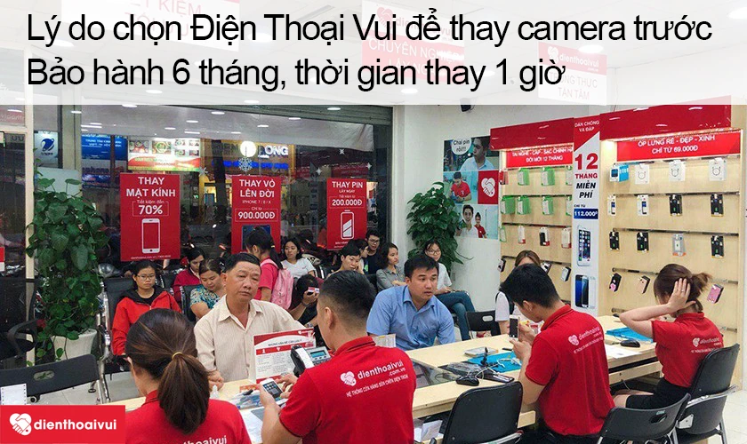 Dịch vụ thay camera trước Oppo F3 giá rẻ lấy ngay tại Điện Thoại Vui