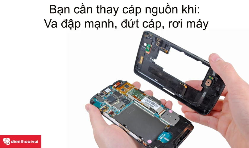 Trong trường hợp nào bạn cần thay cáp nguồn Xiaomi Mi 6?