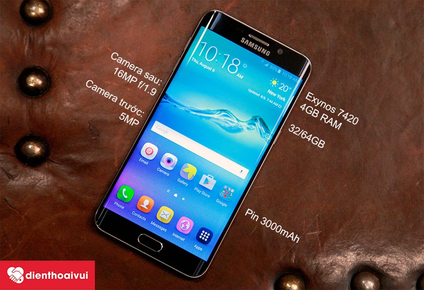 Samsung Galaxy S6 Edge Plus cũng được trang bị một cấu hình rất mạnh