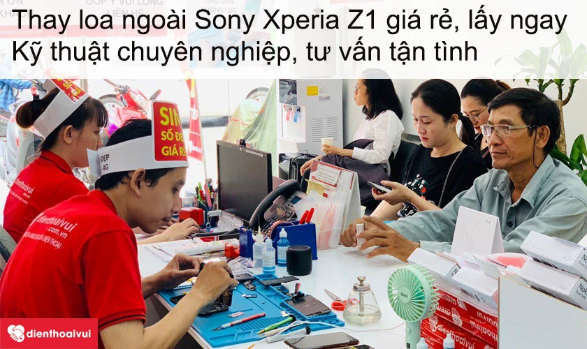 Dịch vụ thay loa ngoài Sony Xperia Z1 giá rẻ lấy ngay tại Điện Thoại Vui