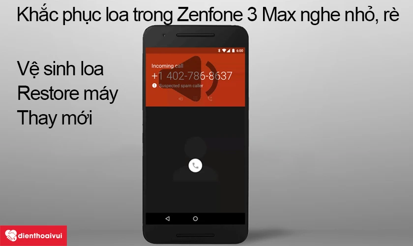 Khắc phục loa trong ZenFone 3 Max nghe nhỏ, rè