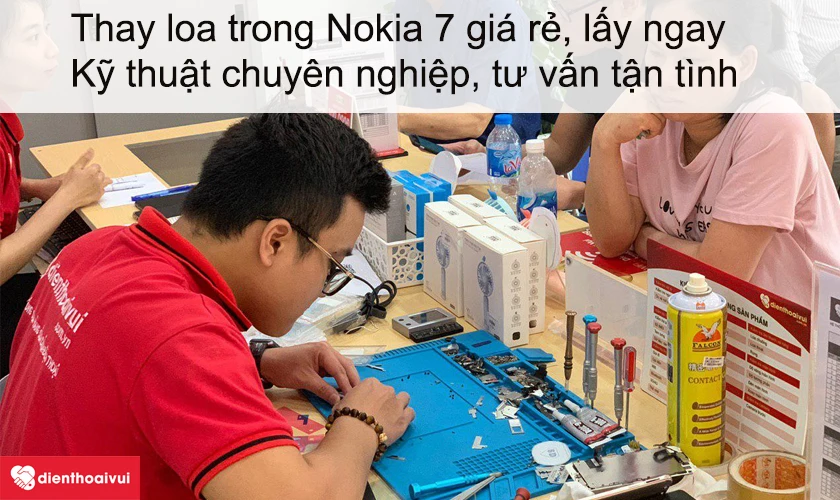Dịch vụ thay loa trong Nokia 7 giá rẻ lấy ngay tại Điện Thoại Vui