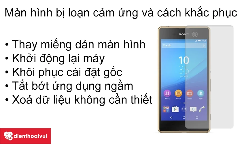 Màn hình bị loạn cảm ứng và cách khắc phục