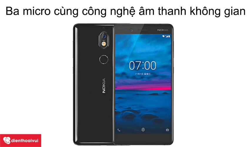 Bộ 3 microphone cùng công nghệ âm thanh không gian