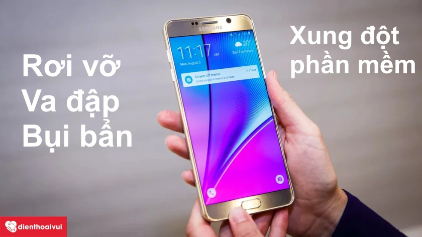 Nguyên nhân khiến cho Samsung Galaxy Note 5 bị hư micro