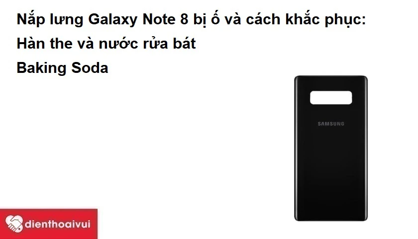 Samsung Galaxy Note 8 là cái tên ấn tượng trong phân khúc điện thoại tầm trung. Với thiết kế sang trọng tinh tế cùng hiệu năng mạnh chiếc smartphone này đã chinh phục được rất nhiều sử dụng. Tuy nhiên nắp lưng của máy bị hư hỏng, hãy thay nắp lưng Samsung Galaxy Note 8 chính hãng tại Điện Thoại Vui