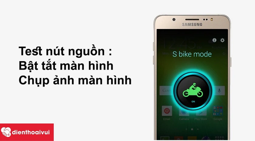 Test nút nguồn sau khi thay thế