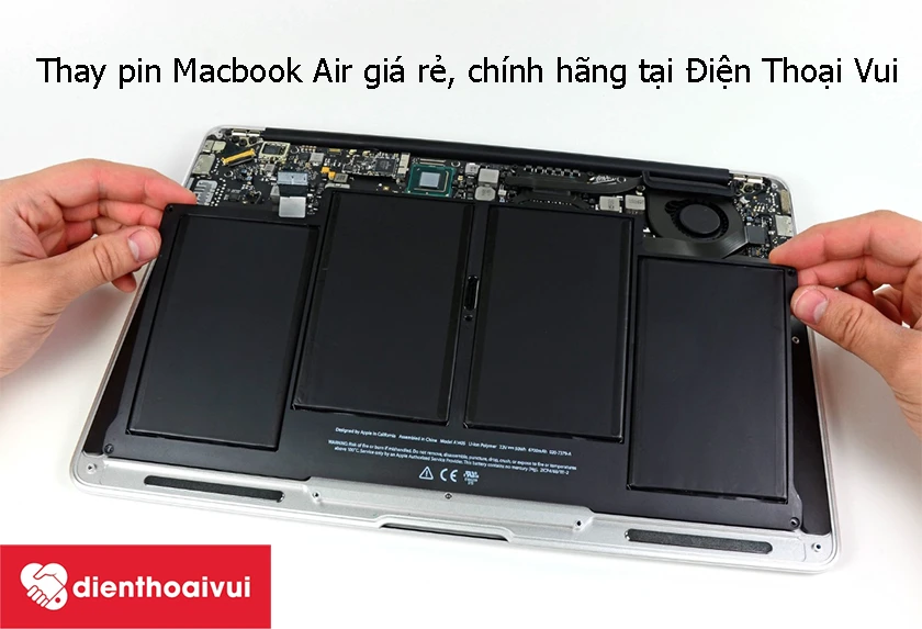 Thay pin MacBook Air uy tín, chuyên nghiệp, bảo hành lâu dài tại Hà Nội và Hồ Chí Minh