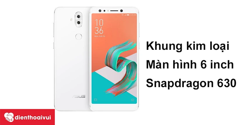 Asus Zenfone 5 Lite khung kim loại chắc chắn, cấu hình mạnh mẽ với Snapdragon 630