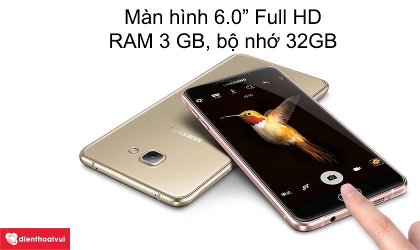 Samsung Galaxy A9 - Màn hình 6.0” Full HD, RAM 3 GB, bộ nhớ 32GB