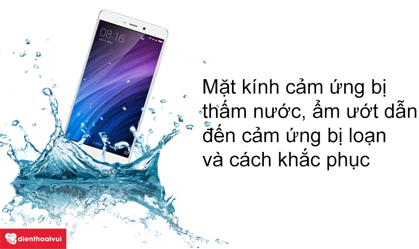 Hiện tượng mặt kính cảm ứng bị thấm nước, ẩm ướt dẫn đến cảm ứng bị loạn và cách khắc phục