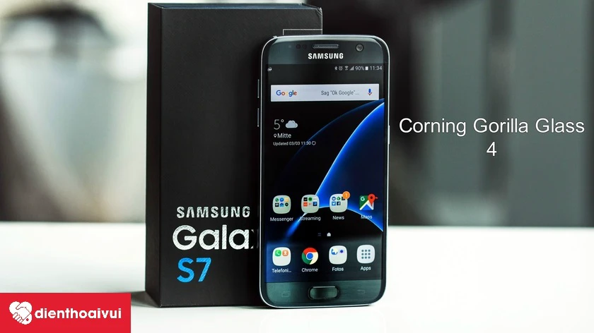 Samsung Galaxy S7 – Kính cường lực Gorilla Glass 4 