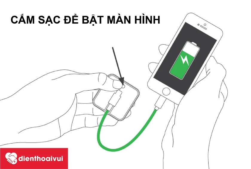 sạc đẻ bật màn hình