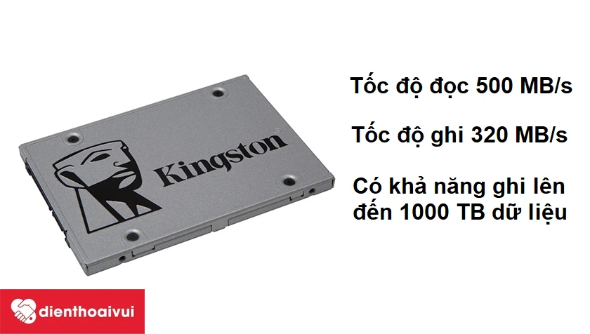 Ổ cứng ssd Kingston 240Gb – SA400 – Tối ưu khả năng xử lý dữ liệu