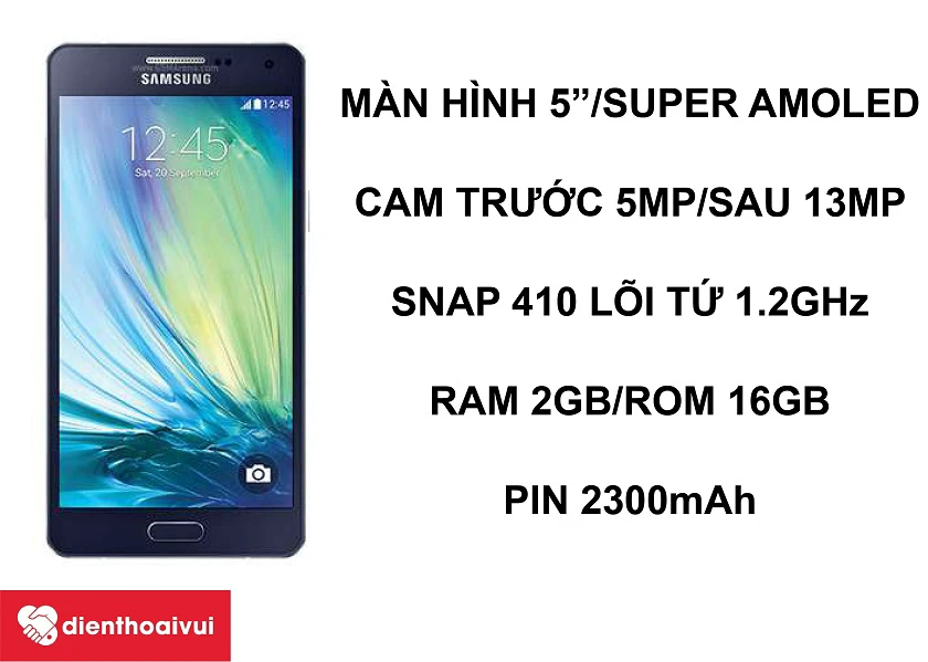 Samsung Galaxy A5 2015 – Smartphone tầm trung hiệu năng tốt với Qualcomm Snapdragon 410, pin 2300mAh