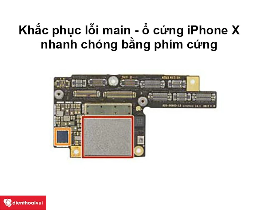 Khắc phục lỗi ổ cứng ổ cứng iPhone X bằng phím cứng