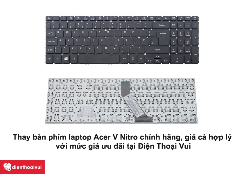Thay bàn phím laptop Acer V Nitro lấy ngay tại Điện Thoại Vui