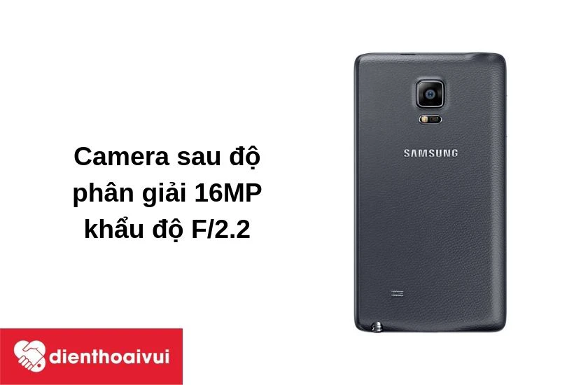 Samsung Galaxy Note Edge được trang bị camera sau độ phân giải 16MP