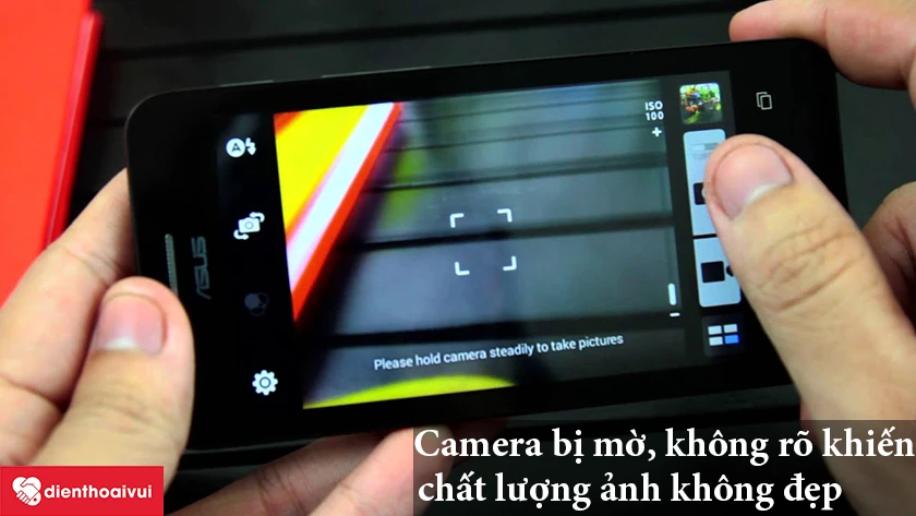 Camera mờ, chất lượng ảnh kém