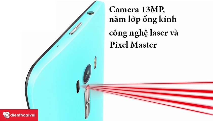 Asus Zenfone Selfie – Camera 13MP, năm lớp ống kính, công nghệ laser và Pixel Master