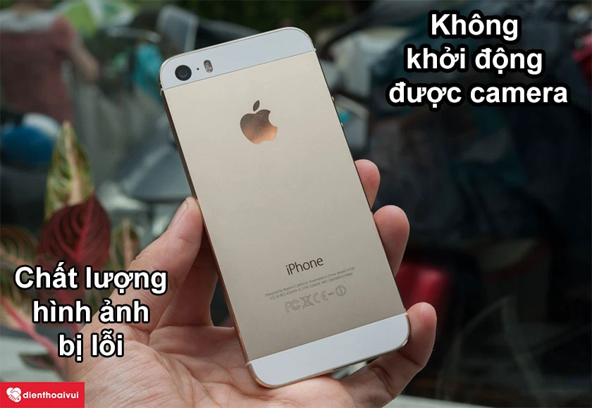 Các dấu hiệu hư camera thường gặp trên iPhone 5S
