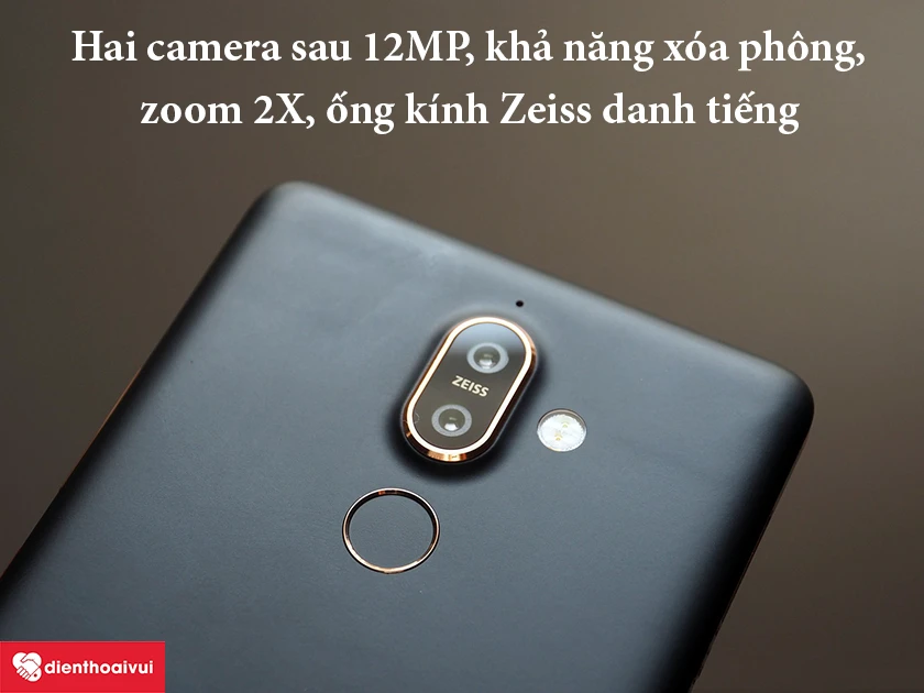 Nokia 7 Plus – Hai camera sau 12 MP, khả năng xóa phông, zoom 2X