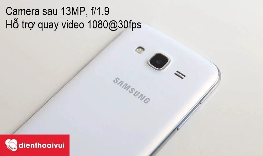 Thay Samsung Galaxy J5 2015 – chiếc smartphone có camera sau 13MP cùng khẩu độ lớn f/1.9