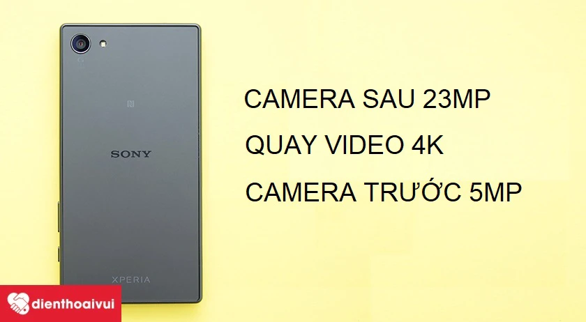 Sony Xperia Z5 Compact – camera sau 23MP, lấy nét 0.3 giây