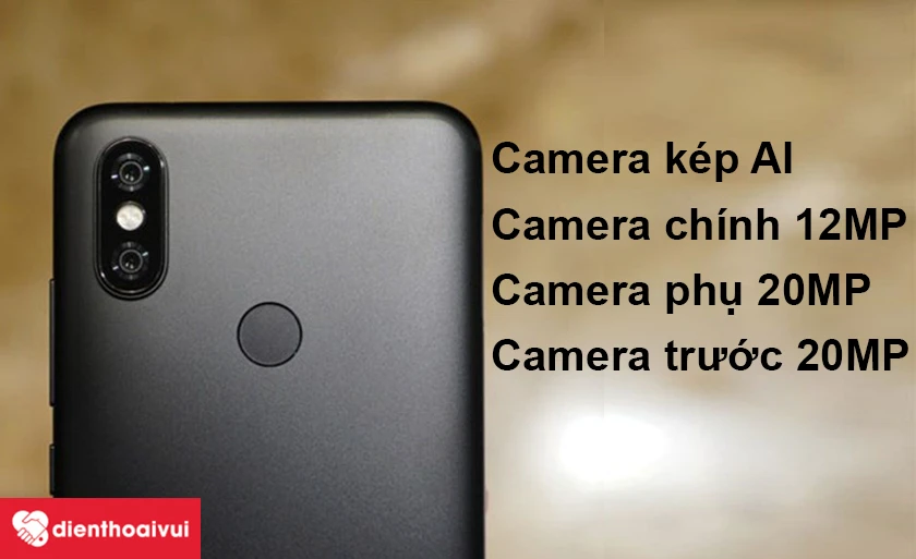 Xiaomi Mi A2 – Camera kép độc đáo gồm camera chính 12MP và camera phụ 20MP