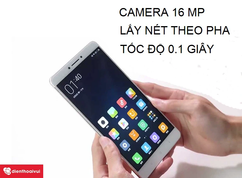 Xiaomi Mi Max sở hữu camera chính 16MP, lấy nét theo pha