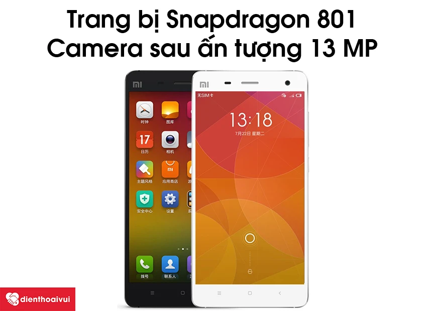 Xiaomi Mi 4 sở hữu camera sau ấn tượng 13 MP