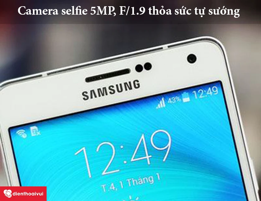 Samsung Galaxy A7 2016 – Camera selfie 5MP, F/1.9 thỏa sức tự sướng