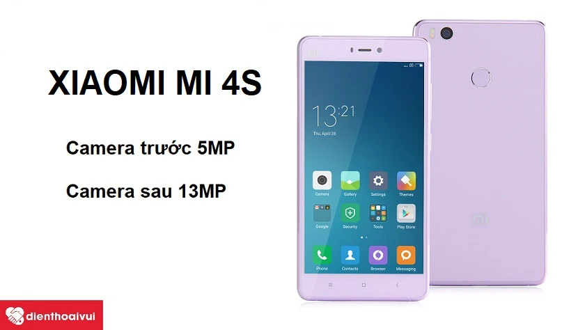 Xiaomi Mi 4s màn hình IPS LCD Full HD cùng camera trước 5MP