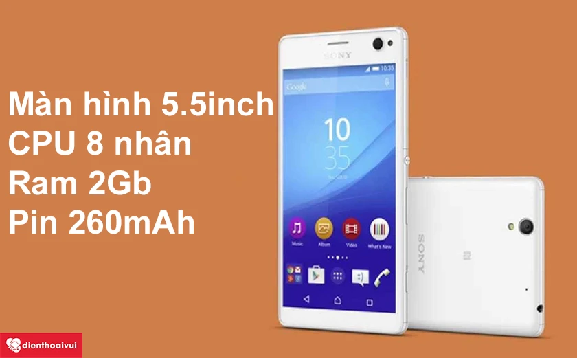 Sony Xperia C4 cấu hình ổn định, màn hình 5.5 inch cùng pin 2600mAh