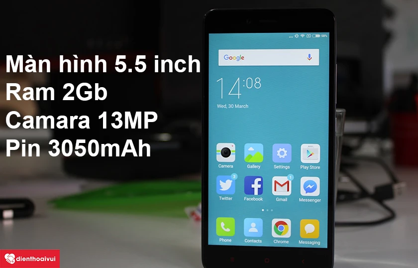 Xiaomi Redmi Note 2 - Cấu hình mạnh giá tốt