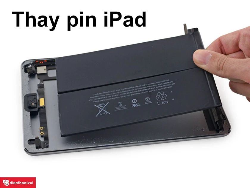 Thay pin mới cho iPad