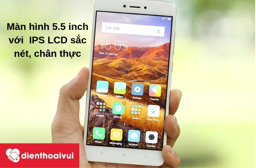Xiaomi Redmi Note 4/4X - mẫu điện thoại với màn hình FullHD mang lại cảm giác sống động 