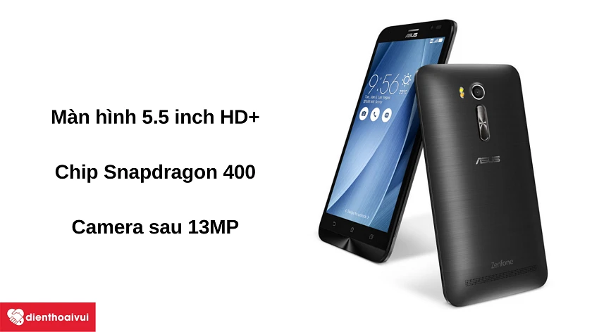 Điện thoại Asus Zenfone Go - Màn hình 5.5 inch, chip Snapdragon 400, pin 3010 mAh