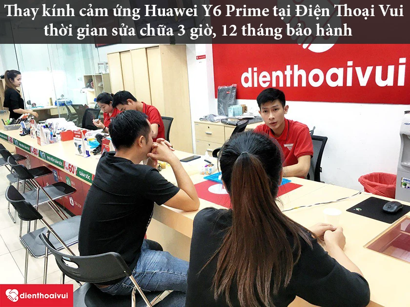 Thay ép mặt kính cảm ứng Huawei Y6 Prime đến ngay Điện Thoại Vui