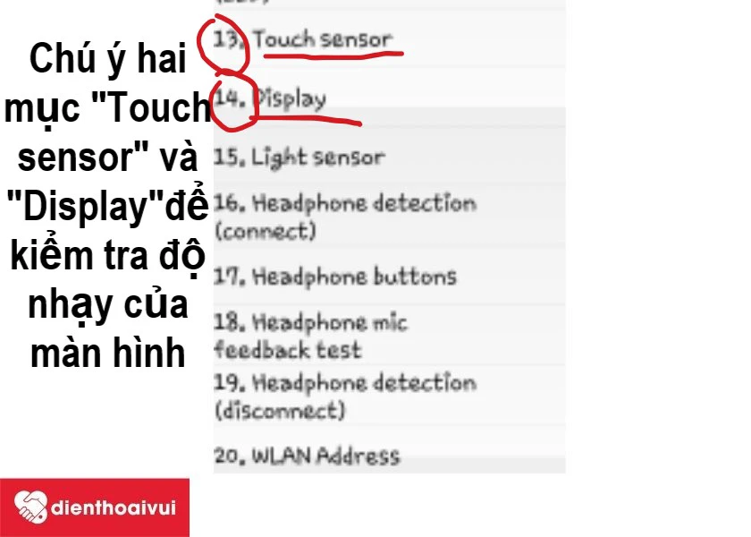 Kiểm tra cảm ứng Xiaomi Redmi Note trước khi thay kính