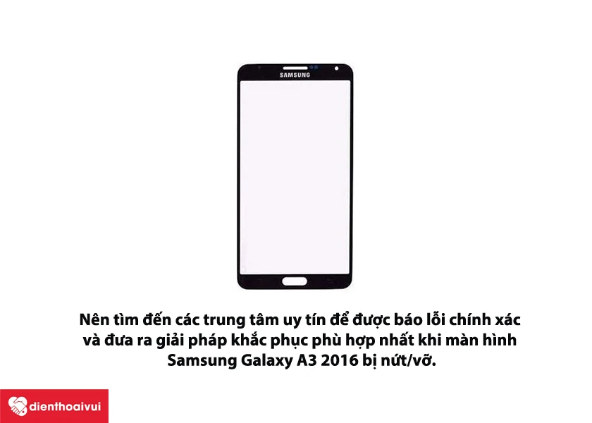 Phân biệt 2 trường hợp: thay kính và thay màn hình Samsung Galaxy A3 2016