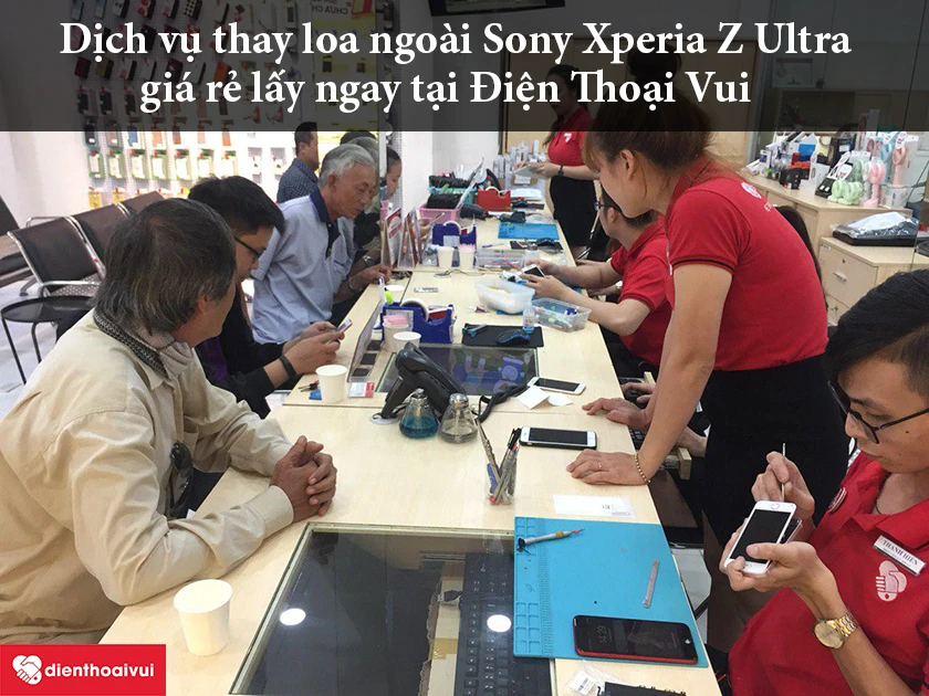 Dịch vụ thay loa ngoài Sony Xperia Z Ultra giá rẻ lấy ngay tại Điện Thoại Vui