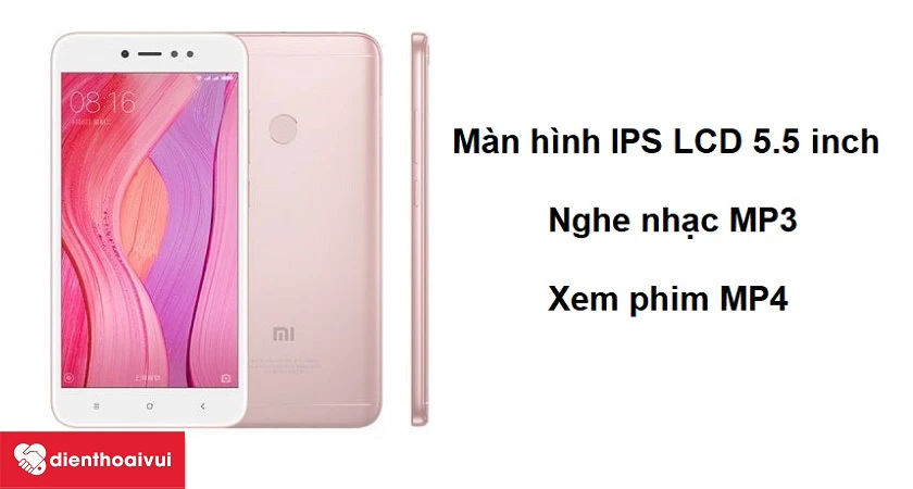 Công nghệ màn hình IPS LCD cùng khả năng nghe nhạc MP3, xem phim MP4