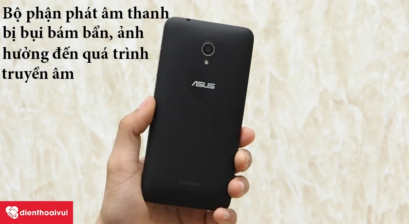 Loa trong bị bụi bẩn