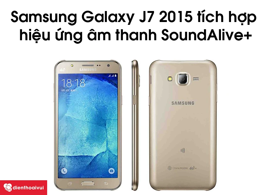 Samsung Galaxy J7 2015 tích hợp hiệu ứng âm thanh SoundAlive+