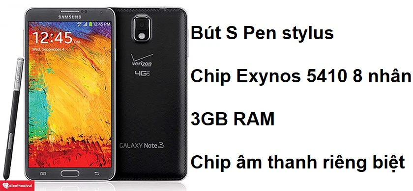 Samsung Galaxy Note 3 sử dụng chip âm thanh riêng biệt